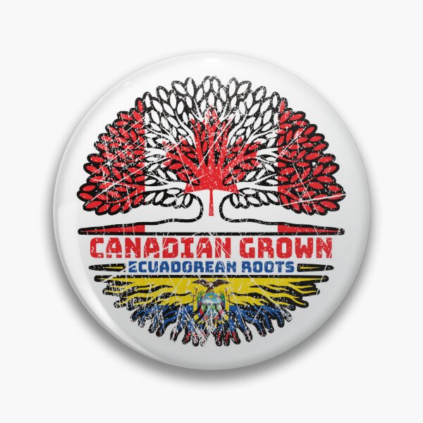 Item preview, Ecuador Ecuadorian Ecuadorean Ecuadoran Canadian Canada Tree Roots Flag designed and sold by FlagX.