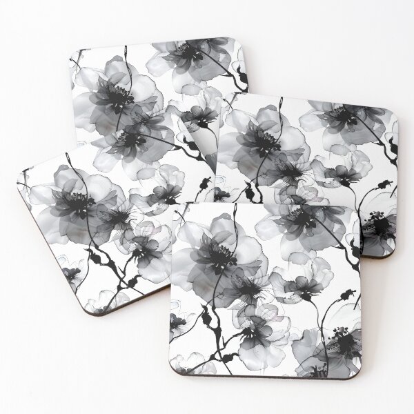 Item preview, Luxury Black and White Floral designed and sold by Magnuna.
