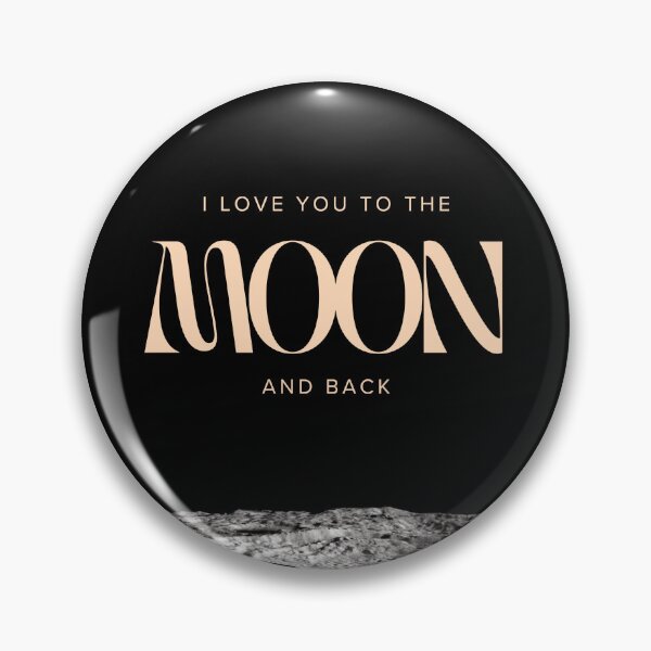Item preview, I love you to the MOON and back | Black Background designed and sold by RM-Journey.