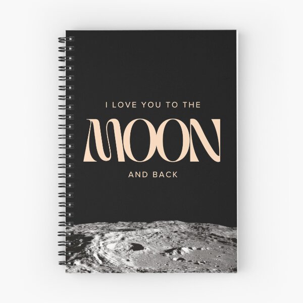 Item preview, I love you to the MOON and back | Black Background designed and sold by RM-Journey.