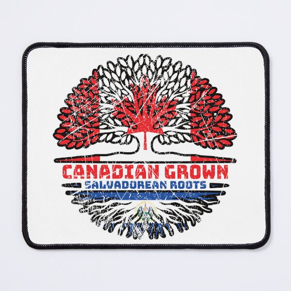 Item preview, El Salvador Salvadorean Salvadorian Salvadoran Canadian Canada Tree Roots Flag designed and sold by FlagX.