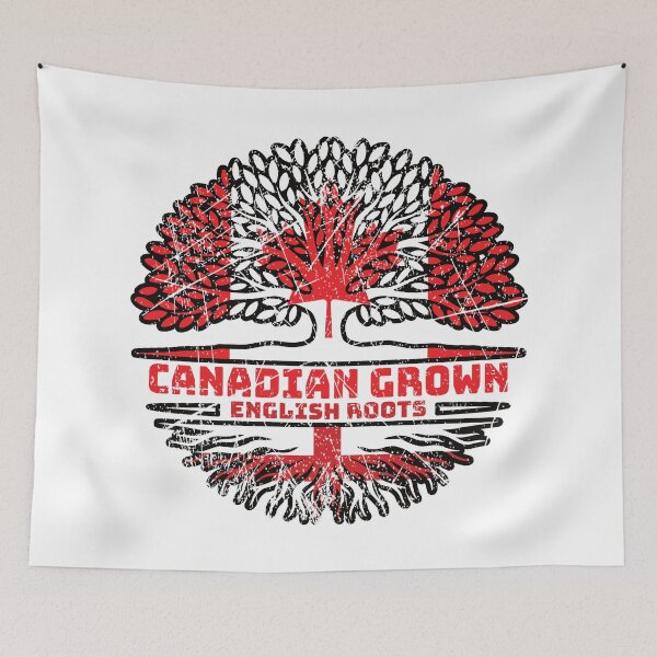 Item preview, England English Canadian Canada Tree Roots Flag designed and sold by FlagX.
