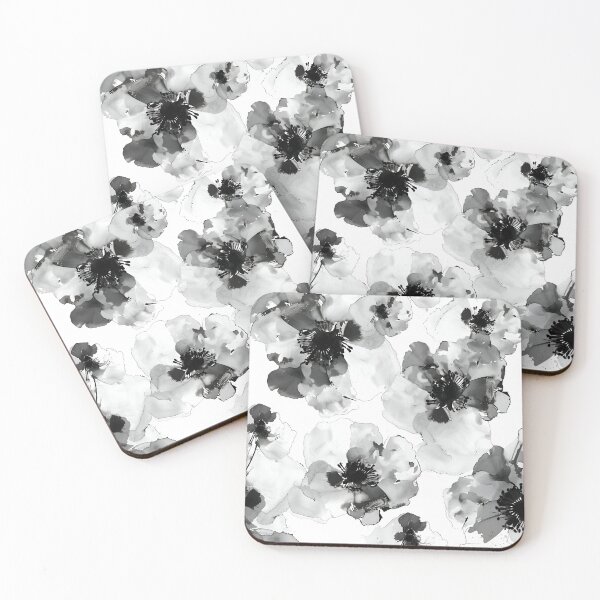 Item preview, Luxury Black and White Floral designed and sold by Magnuna.