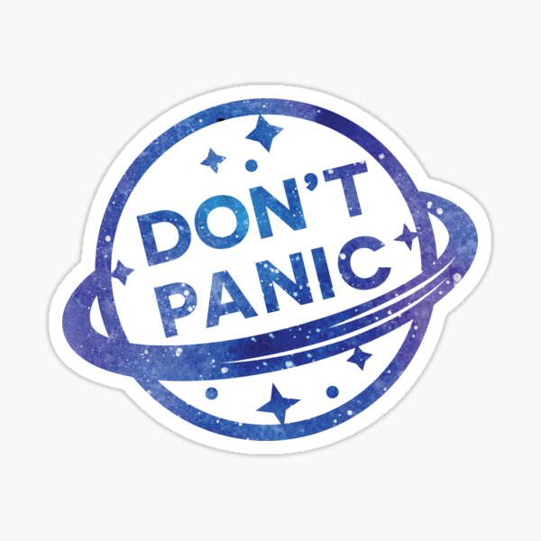 Don't Panic Sticker