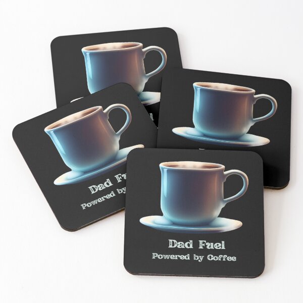 Item preview, Dad Fuel Powered by Coffee Mug Funny designed and sold by VanessaMF.