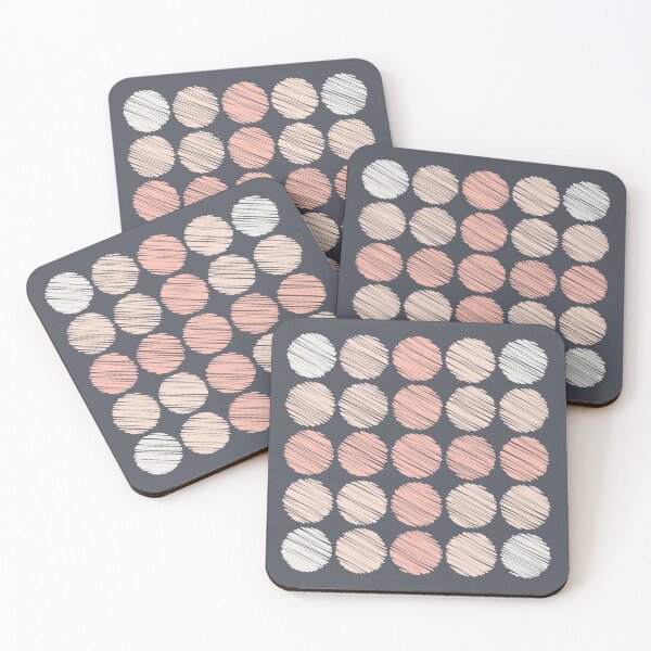 Item preview, Scribbled Dots pattern on Dark Background designed and sold by kallyfactory.