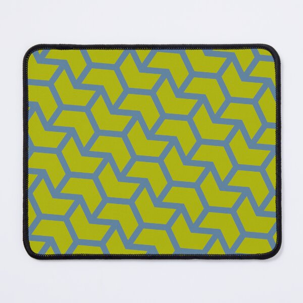 Item preview, Mustard Chevron Alternating Arrows Blue Outlined Seamless Design designed and sold by Alchemy-A-La-G.