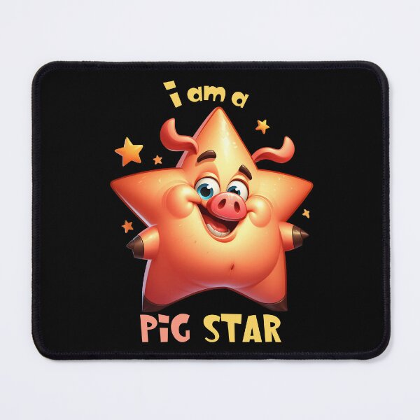Item preview, Pig Star Funny Cartoon designed and sold by André Botes.