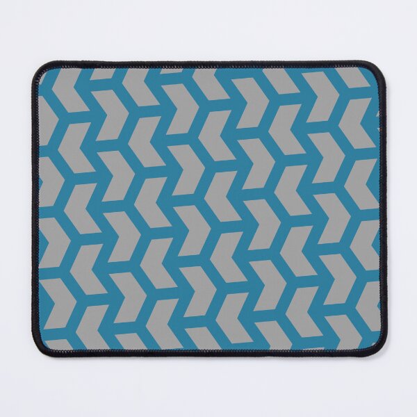 Item preview, Grey Chevron Alternating Arrows Blue Outlined BiColor Tiles designed and sold by Alchemy-A-La-G.