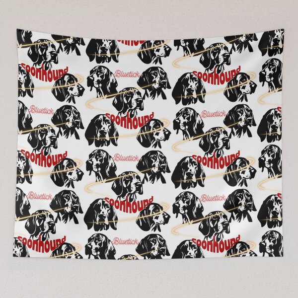 Item preview, ​B​l​u​e​T​i​c​k​ ​C​o​o​n​h​o​u​n​d​ ​M​a​j​e​s​t​y​ designed and sold by JosieCreativeC.