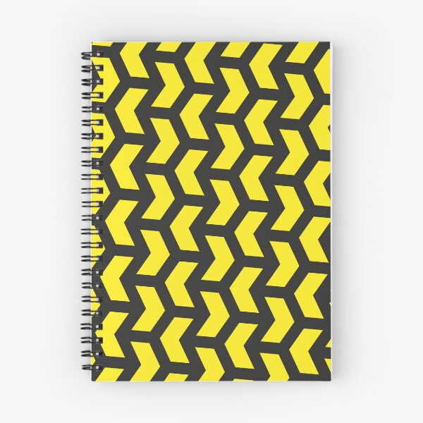 Item preview, Yellow Chevron Alternating Arrows Black Outlined BiColor Tiles designed and sold by Alchemy-A-La-G.