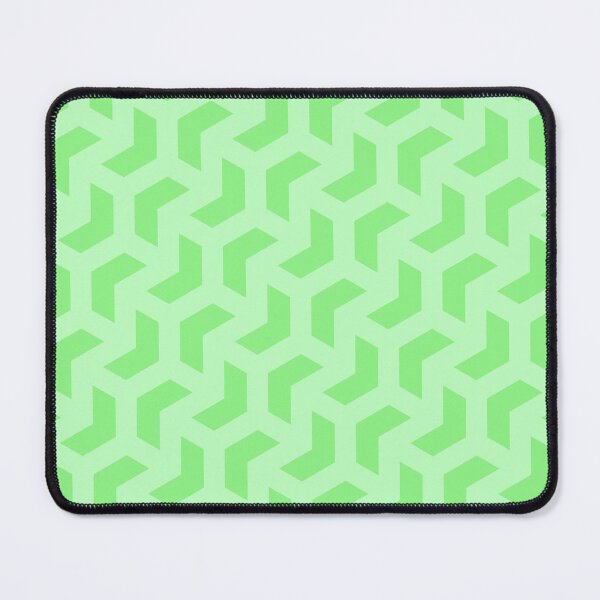Item preview, Green Chevron Alternating Arrows Mint Outlined BiColor Tiles designed and sold by Alchemy-A-La-G.