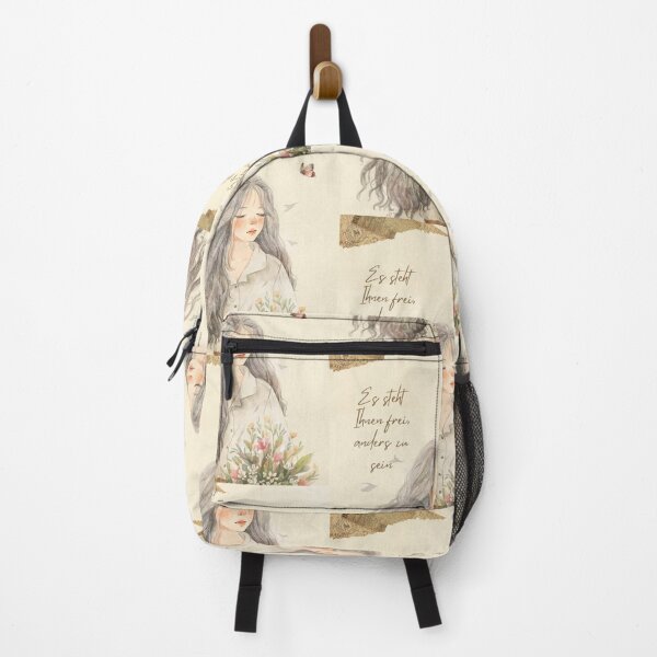 Item preview, Du bist frei, anders zu sein | Beautiful Girl Illustration designed and sold by RM-Journey.