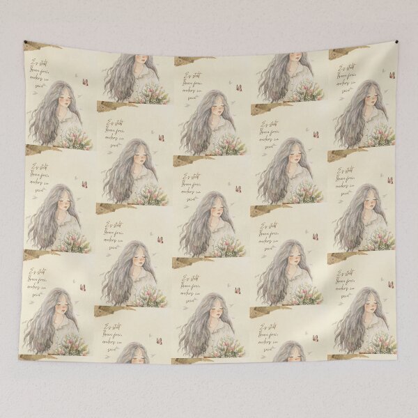 Item preview, Du bist frei, anders zu sein | Beautiful Girl Illustration designed and sold by RM-Journey.