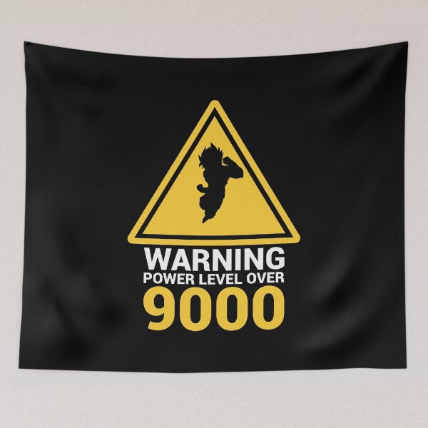 Item preview, Warning Power Level Over 9000 designed and sold by samuartshop.