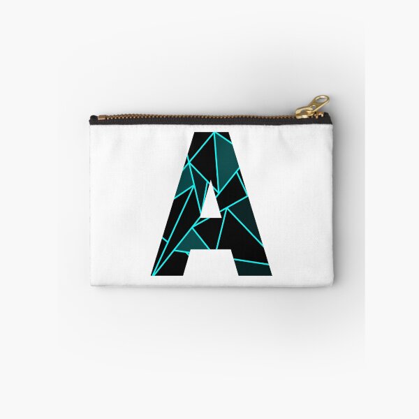 Item preview, Monogram A With Neon Blue Abstract Lines designed and sold by Coffee Lifestyle.