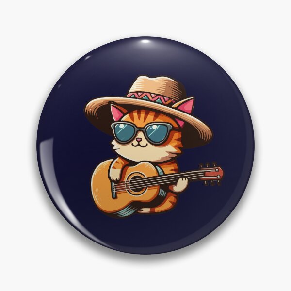 Item preview, Sunset Strings: The Musical Cat and Sunhat Duo designed and sold by ArteeInnovation.
