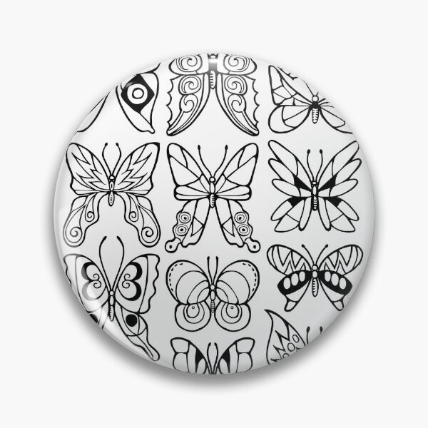 Item preview, Retro Inspired Butterfly Outline designed and sold by Carleah Unique.