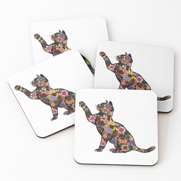 Item preview, Floral Cat designed and sold by Moon Dog Art.