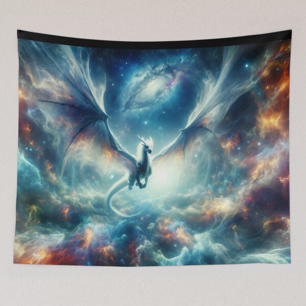 Item preview, Galactic Guardian - Celestial Bohemian Dragon Soars designed and sold by leyfinder.