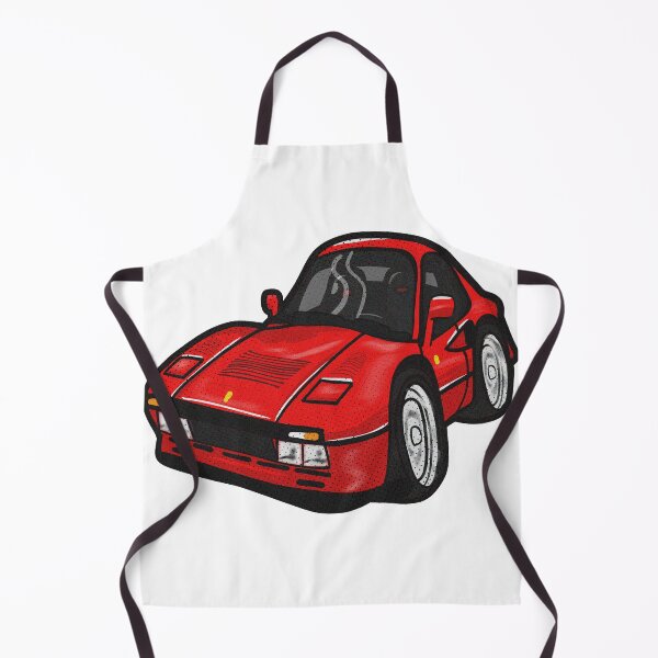 Item preview, Red Retro Supercar 488 designed and sold by MonkiFlipp.