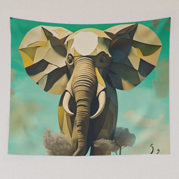Item preview, Surrealist Elephant Painting #3 designed and sold by JojiKebamura.