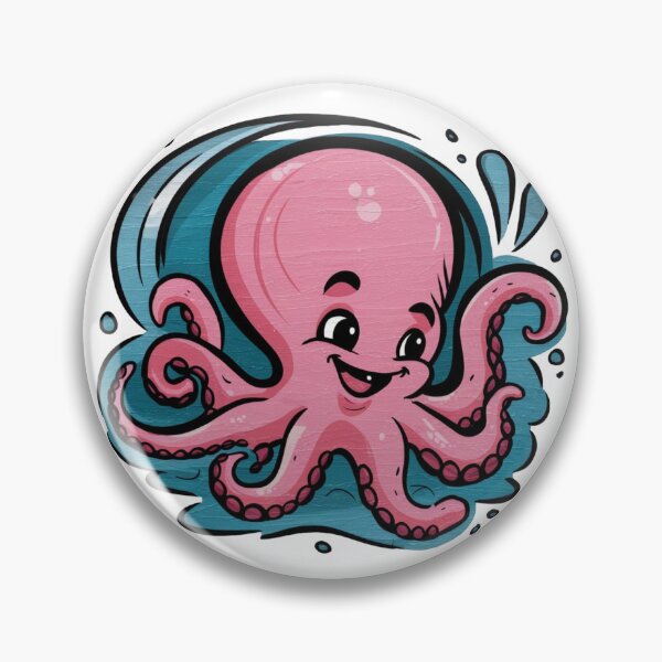 Item preview, Adorable Pink Octopus designed and sold by Krieghorn.