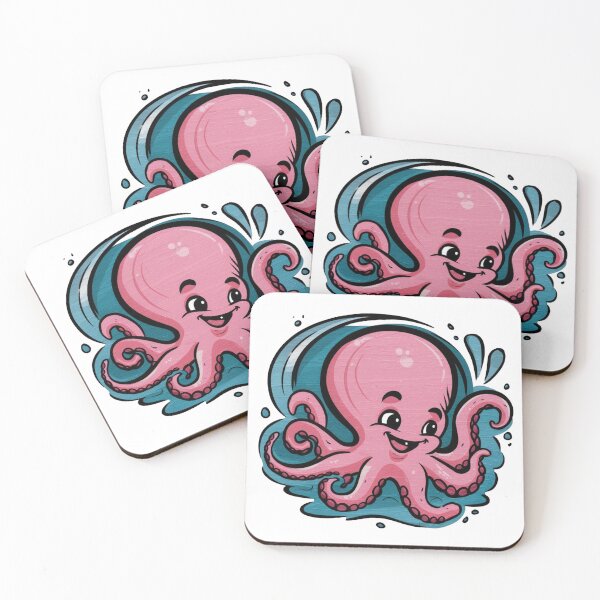 Item preview, Adorable Pink Octopus designed and sold by Krieghorn.