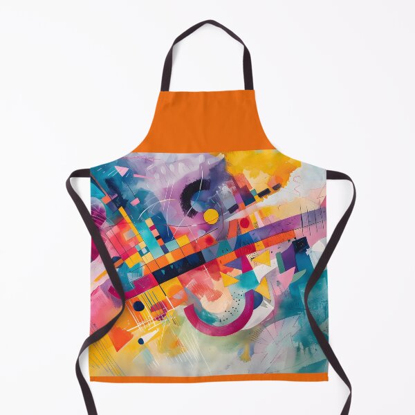 Item preview, Dynamic Geometric Fusion- Vibrant Colors and Abstract Chaos Digital Art designed and sold by OlfactoART Studio.