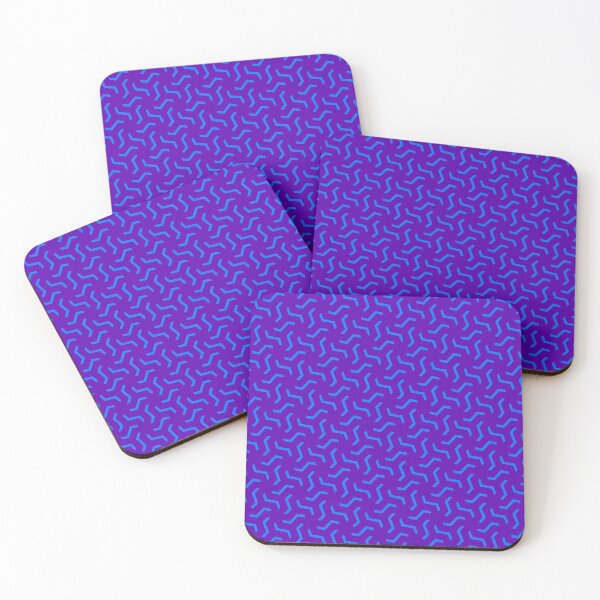 Item preview, Scattered Marks & Characters On Purple Blue BiColor Tiles designed and sold by Alchemy-A-La-G.