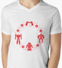 Toys for children: robots, remote control, cubes. Men's V-Neck T-Shirt