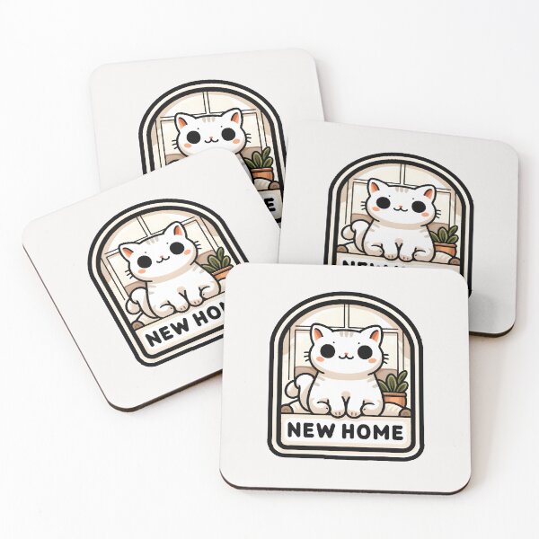 Item preview, new home cat designed and sold by creativechaster.