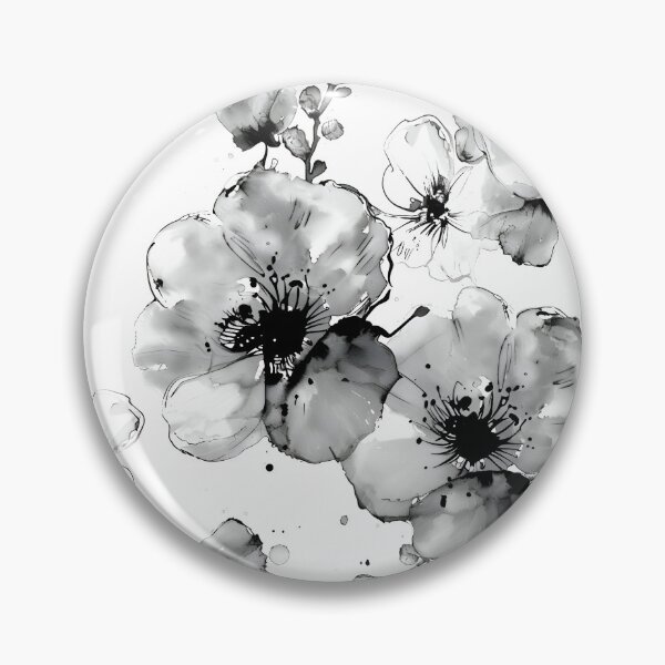 Item preview, Luxury Black and White Floral designed and sold by Magnuna.