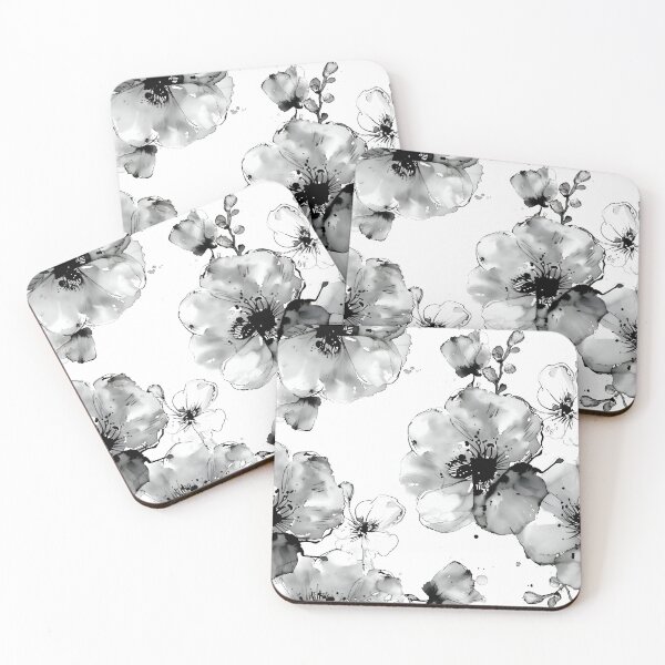 Item preview, Luxury Black and White Floral designed and sold by Magnuna.