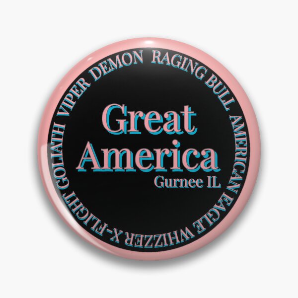 Item preview, Great America roller coaster circle  designed and sold by RollingRC.