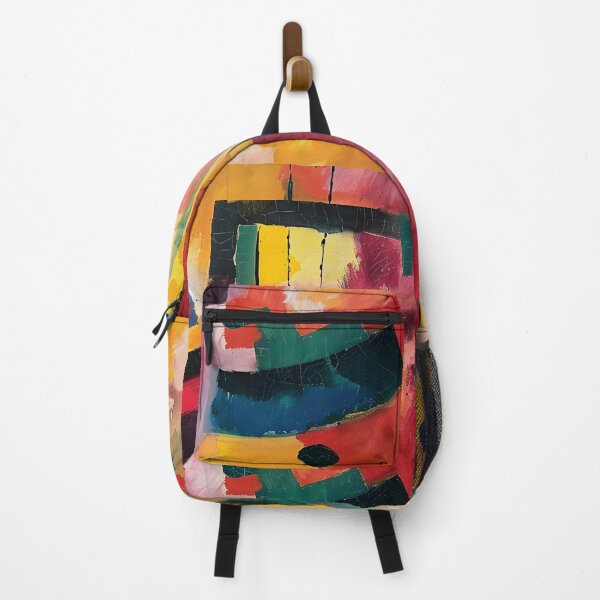 Item preview, Dynamic Geometric Fusion- Vivid Colors and Bold Brush Strokes in Abstract Interplay designed and sold by OlfactoART Studio.