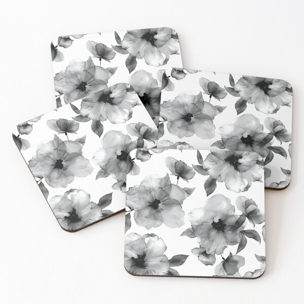 Item preview, Luxury Black and White Floral designed and sold by Magnuna.