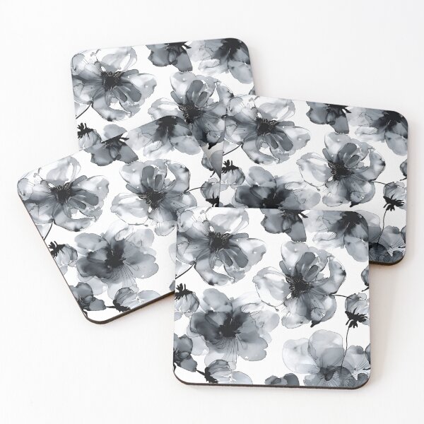 Item preview, Luxury Black and White Floral designed and sold by Magnuna.