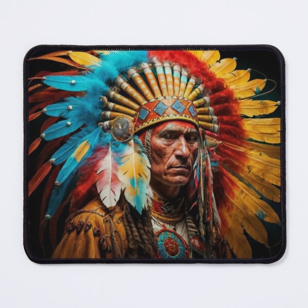 Item preview, Native American Warrior Chief in Full Headdress designed and sold by Benjamin Heffernan.
