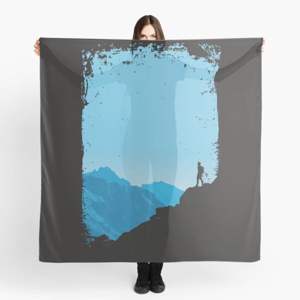 Item preview, Hiking in the Mountains Lonely Adventure designed and sold by RR-Arts.