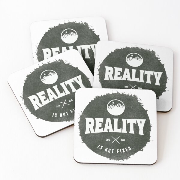 Item preview, Reality Is Not Fixed Philosophical Emblem Design designed and sold by gleefulme.