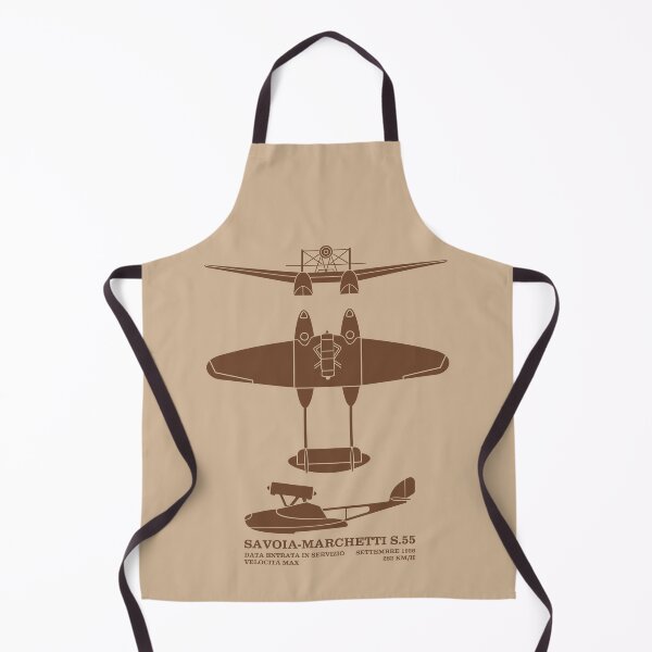 Item preview, Savoia-Marchetti S.55 Italian Flying Boat Infographic Silhouette Diagrams designed and sold by MilitaryMart.