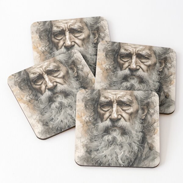 Item preview, old man portrait designed and sold by ranker666.
