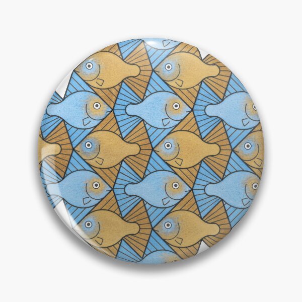 Item preview, Geometric Fish Tessellation designed and sold by tessellationfan.