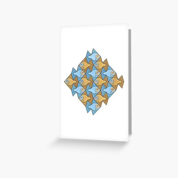 Item preview, Geometric Fish Tessellation designed and sold by tessellationfan.
