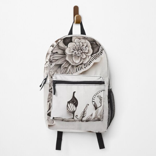 Item preview, Enigmatic Beauty: Unveiling Black and White Floral Lace Magic designed and sold by roon-ai.