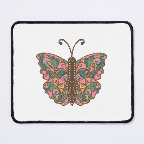 Item preview, Retro Style Ornate Scroll Butterfly in lovely muted tones.  designed and sold by MichCortez9.