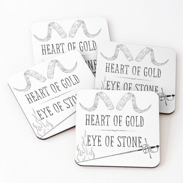 Item preview, Wyll Ravengard quote : Heart of Gold , Eye of Stone designed and sold by MossyRossy.
