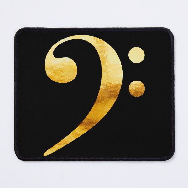 Item preview, Golden Baseline Beat Bass Clef music symbol designed and sold by Glimmersmith.