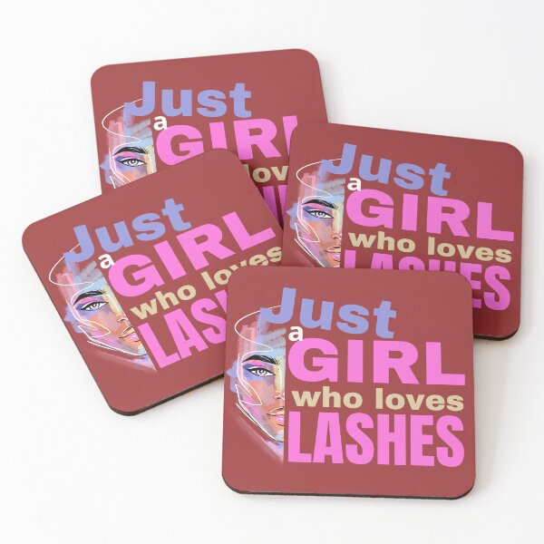 Item preview, Just a girl who loves lashes designed and sold by Meandmyshop.